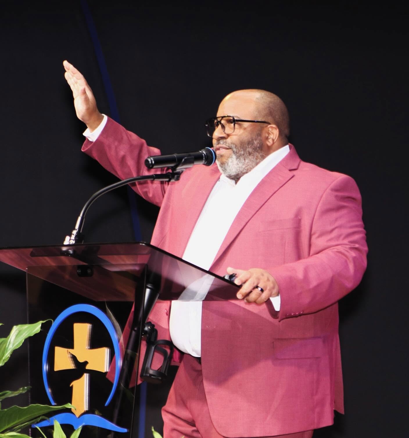Dr. Christopher J. Respass preaching at Antioch Christian Fellowship